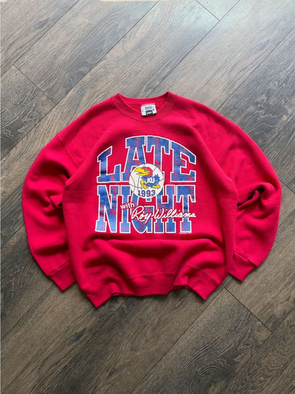 Kansas Jayhawks Mens XL Basketball Sweatshirt Roy Williams Late Night Vintage